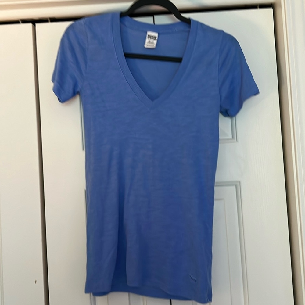 Women’s PINK Victoria Secret blue tee shirt